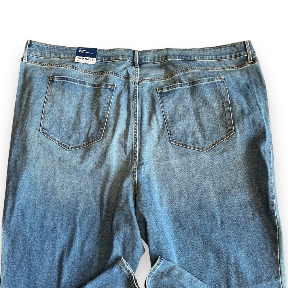 Old Navy Kicker Bootcut Jeans 30 Plus Size New Blue Jeans Boot Cut - Picture 4 of 10